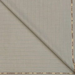 Trouser Fabric Raymond Poly Viscose Broad Lining Colour Light Brown