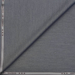 Trouser Fabric Raymond Poly Viscose Pin Lining Colour Silver Grey