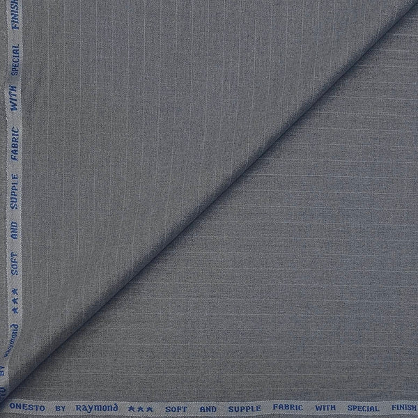 Trouser Fabric Raymond Poly Viscose Lining Colour Light Grey