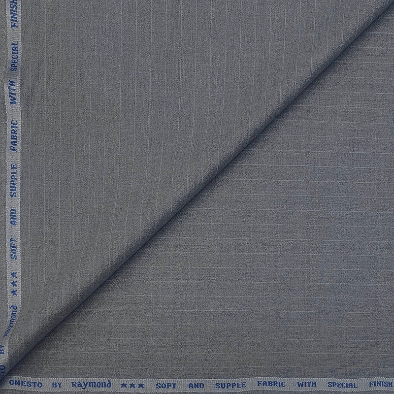 Trouser Fabric Raymond Poly Viscose Lining Colour Light Grey