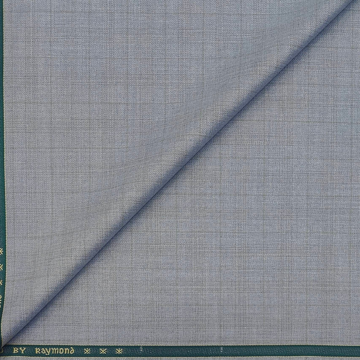Trouser Fabric Raymond Poly Viscose Broad Mix Check Colour Silver