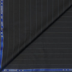 Trouser Fabric Raymond Poly Viscose Broad Lining Colour Black