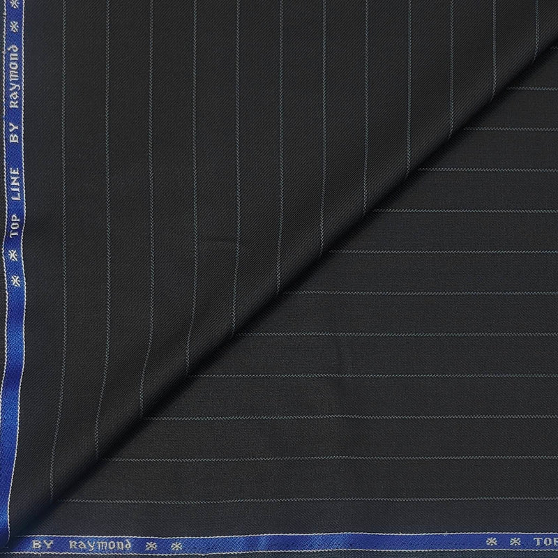 Trouser Fabric Raymond Poly Viscose Broad Lining Colour Black