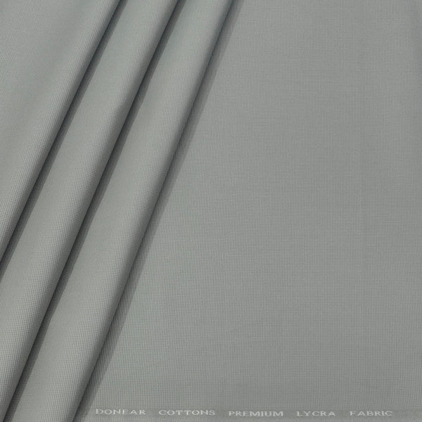 Trouser Fabric Donear Pure Cotton Textured Colour Grey