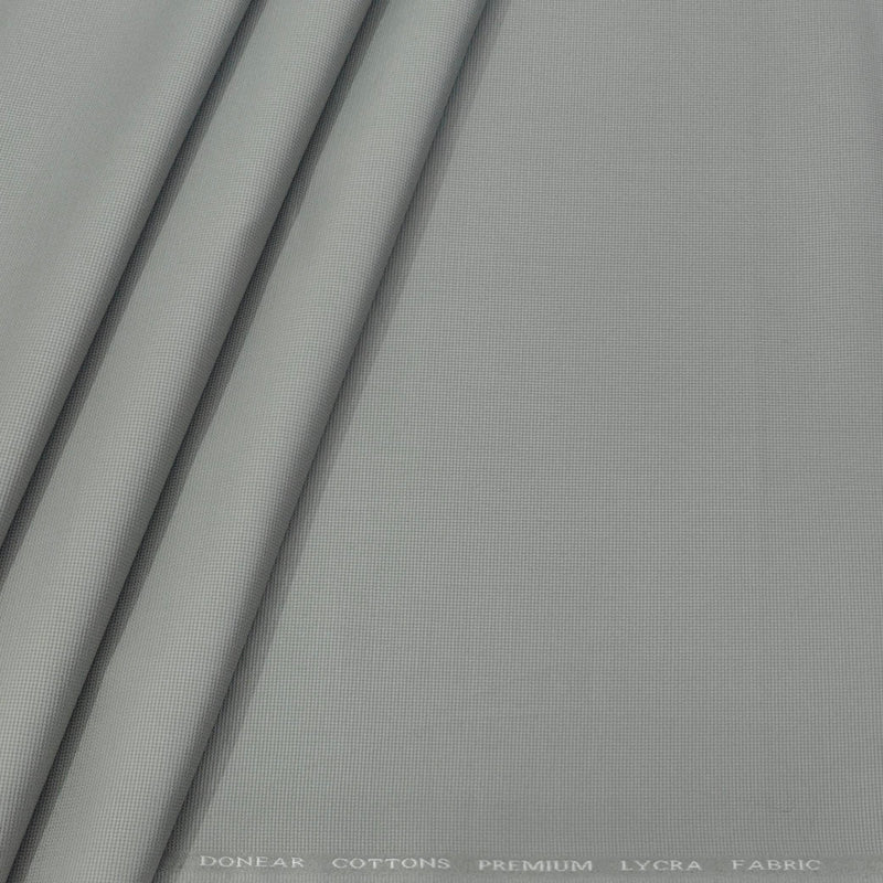 Trouser Fabric Donear Pure Cotton Textured Colour Grey