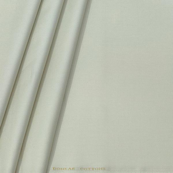 Trouser Fabric Donear Pure Cotton Textured Colour Cream