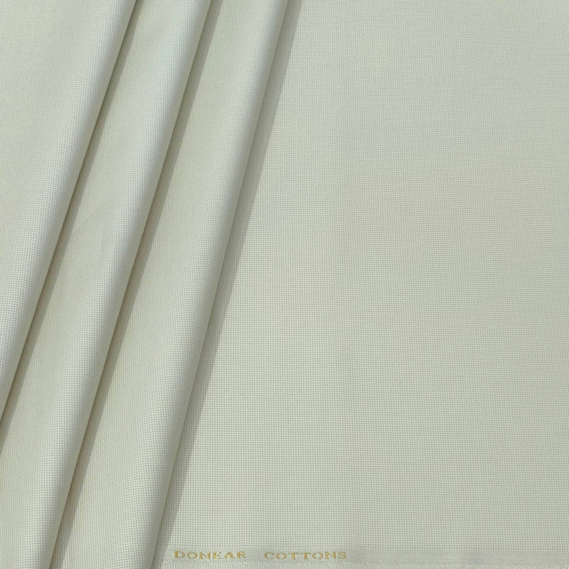 Trouser Fabric Donear Pure Cotton Textured Colour Cream