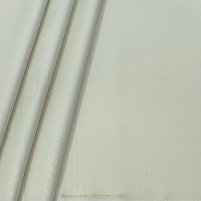 Trouser Fabric Donear Pure Cotton Textured Colour Cream