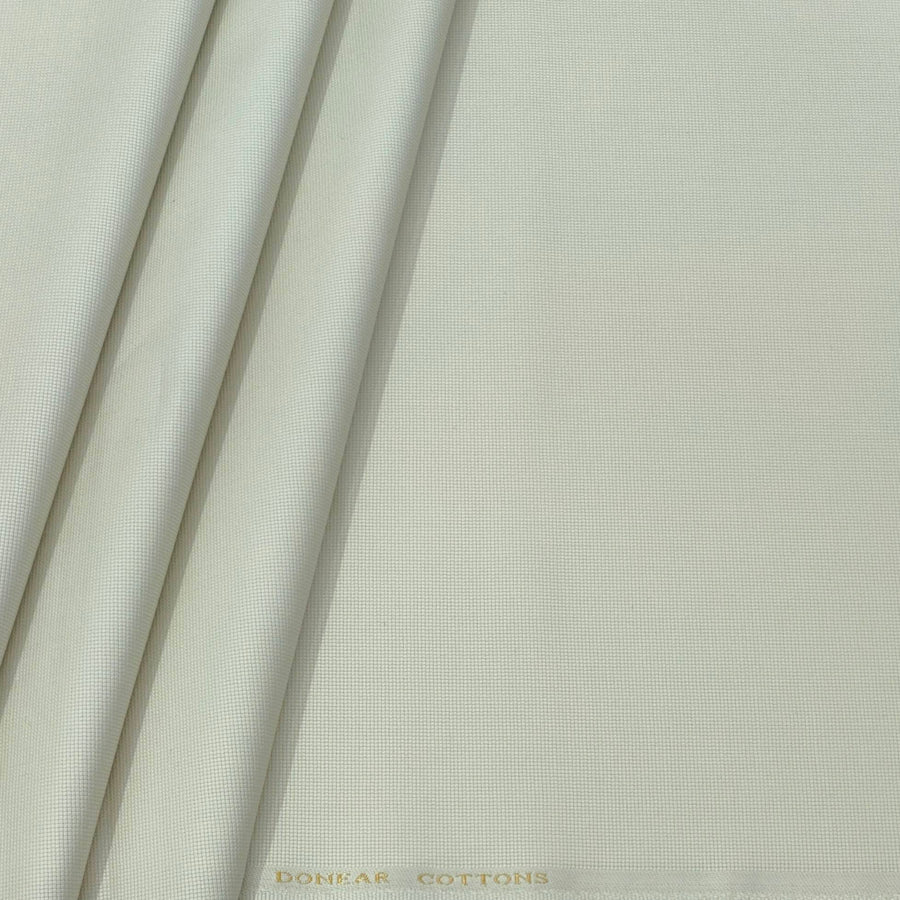 Trouser Fabric Donear Pure Cotton Textured Colour Cream