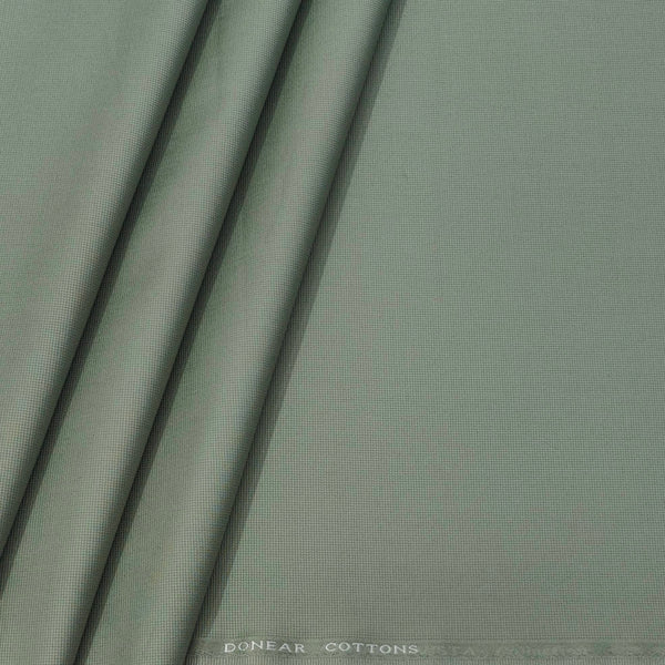 Trouser Fabric Donear Pure Cotton Textured Colour Laurel Green