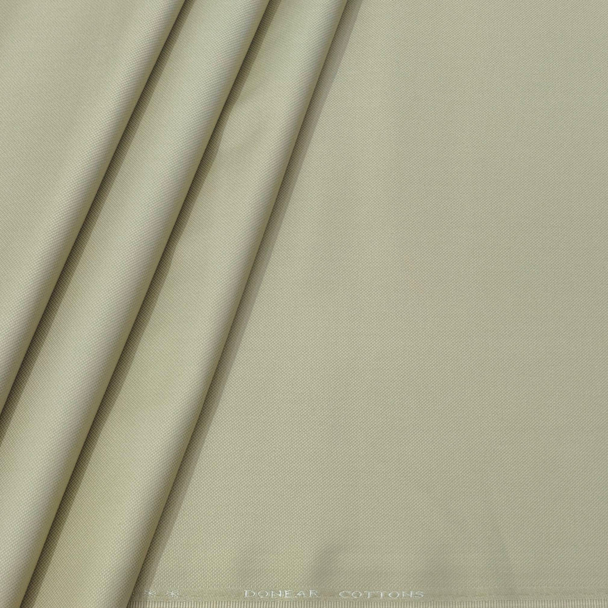 Trouser Fabric Donear Pure Cotton Lycra Textured Colour Light Brown