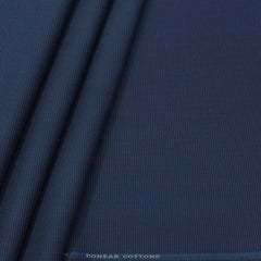 Trouser Fabri Donear Pure Cotton Zig Zag Colour Night Blue