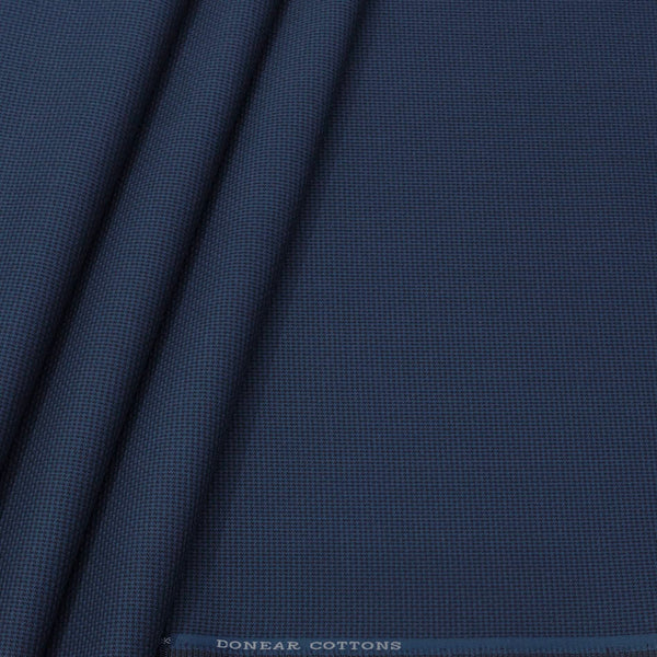 Trouser Fabri Donear Pure Cotton Zig Zag Colour Night Blue