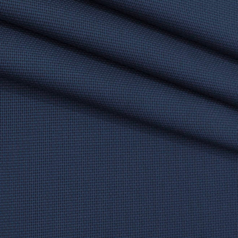 Trouser Fabri Donear Pure Cotton Zig Zag Colour Night Blue