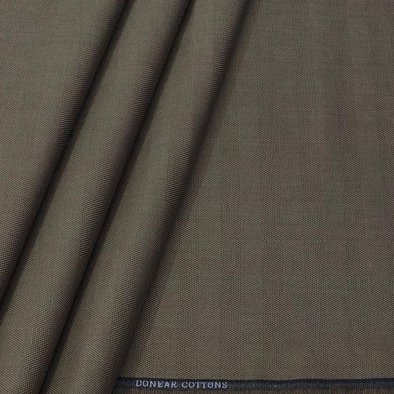 Trouser Fabri Donear Pure Cotton Mild Check Colour Wood Brown