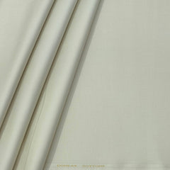 Trouser Fabric Donear Pure Cotton Lycra Textured Colour Light Cream