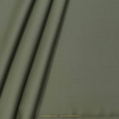 Trouser Fabric Donear Pure Cotton Lycra Textured Colour Swamp Green