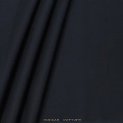 Trouser Fabric Donear Pure Cotton Lycra Textured Colour Dark Prussian Blue