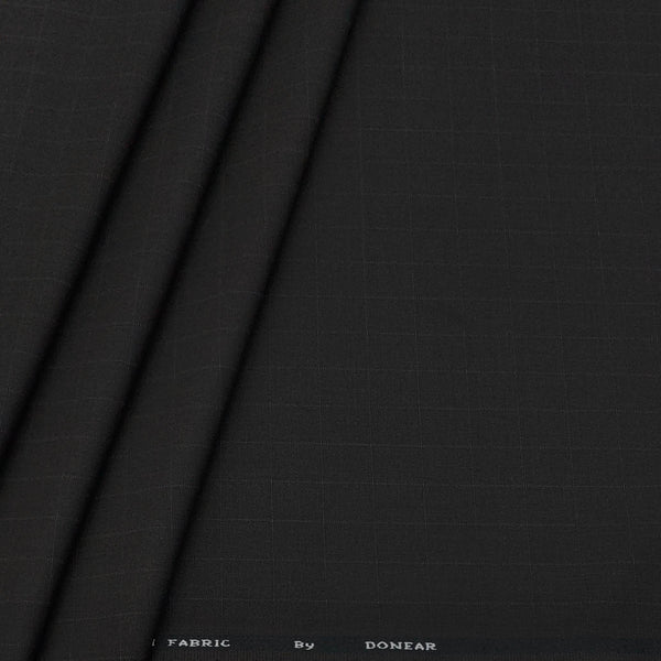 Trouser Fabric Donear 4Way Lycra Premium Check Colour Bistre Brown