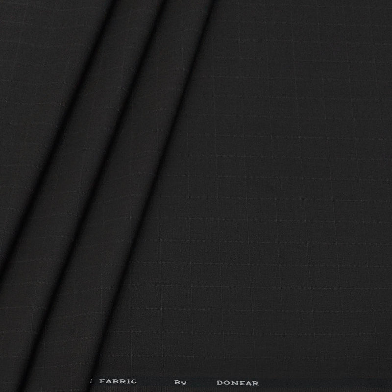 Trouser Fabric Donear 4Way Lycra Premium Check Colour Bistre Brown