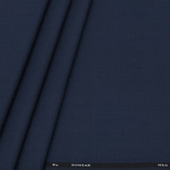 Trouser Fabric Donear 4Way Lycra Premium Mild Check Colour Cobalt Blue