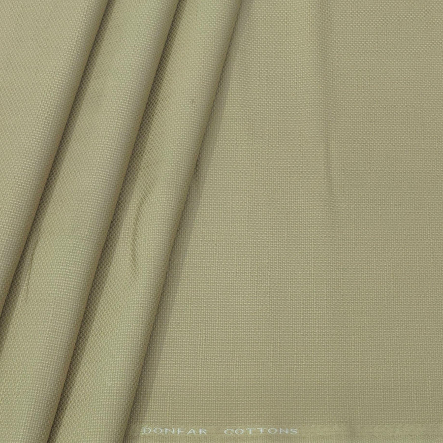 Trouser Fabric Donear Pure Cotton Lycra Textured Colour Dark Beeswax Brown