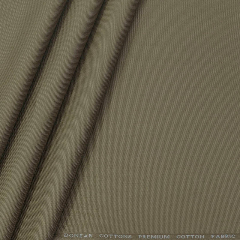 Trouser Fabri Donear Pure Cotton Textured Colour Tan Brown