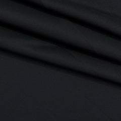 Trouser Fabric Donear Pure Cotton Lycra Plain Colour Black