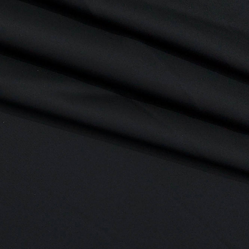 Trouser Fabric Donear Pure Cotton Lycra Plain Colour Black