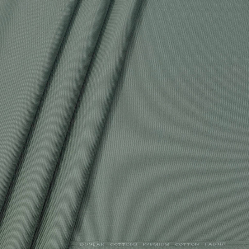 Trouser Fabric Donear Pure Cotton Textured Colour Viridian Green