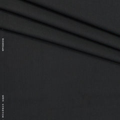 Trouser Fabric Donear 4Way Lycra Premium Pin Lining Color Black