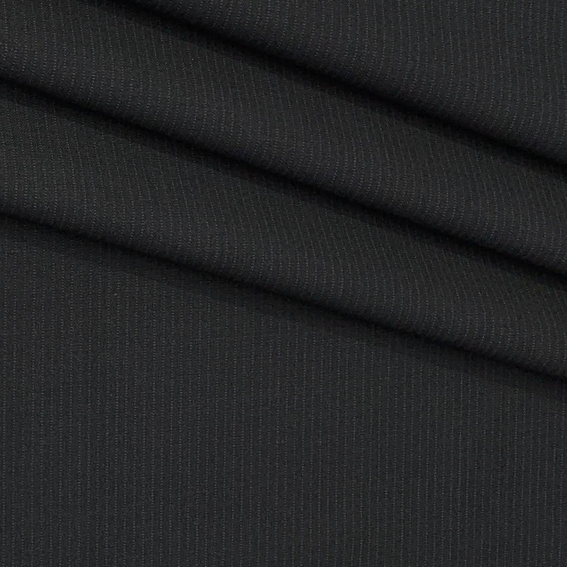 Trouser Fabric Donear 4Way Stretchable Premium Pin Lining Color Black
