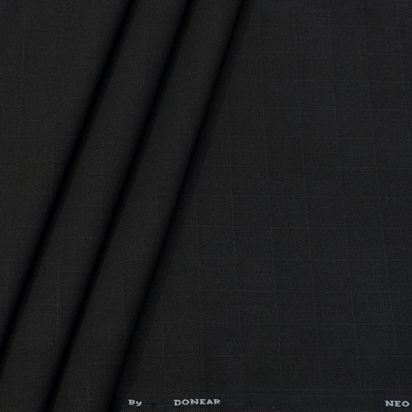 Trouser Fabric Donear 4Way Lycra Premium Broad Check Colour Chocolate