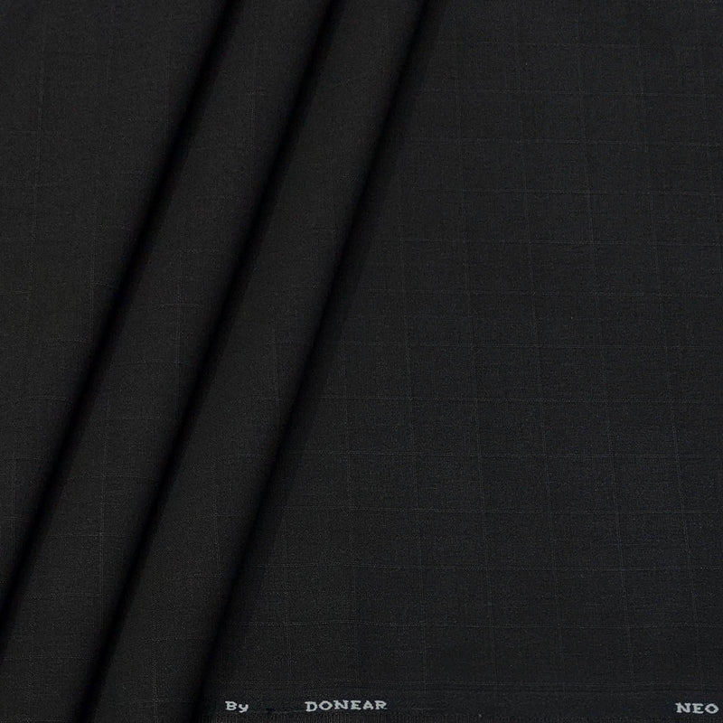 Trouser Fabric Donear 4Way Lycra Premium Broad Check Colour Chocolate