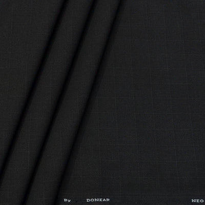 Trouser Fabric Donear 4Way Stretchable Premium Broad Check Colour Chocolate