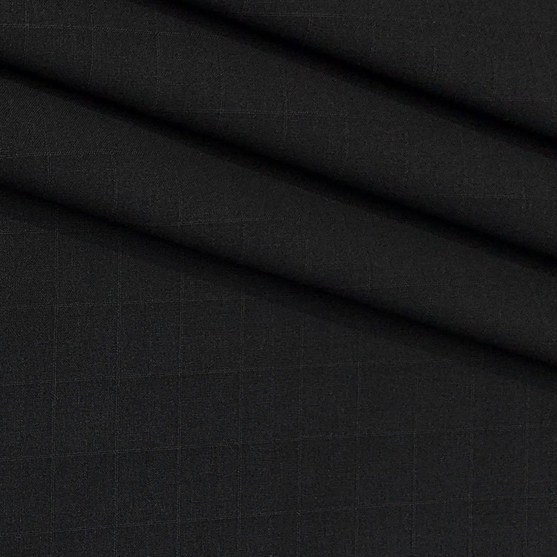 Trouser Fabric Donear 4Way Lycra Premium Broad Check Colour Chocolate