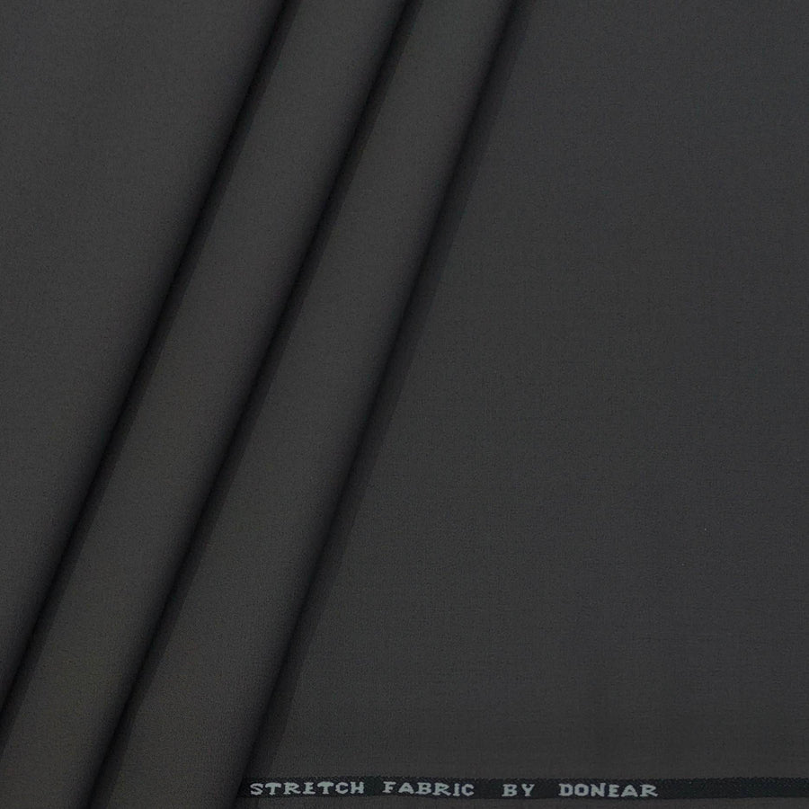 Trouser Fabric Donear 4Way Stretchable Premium Plain Colour Zinc Grey