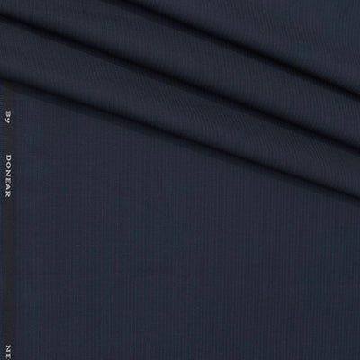 Trouser Fabric Donear 4Way Stretchable Premium Pin Lining Color Dark Blue