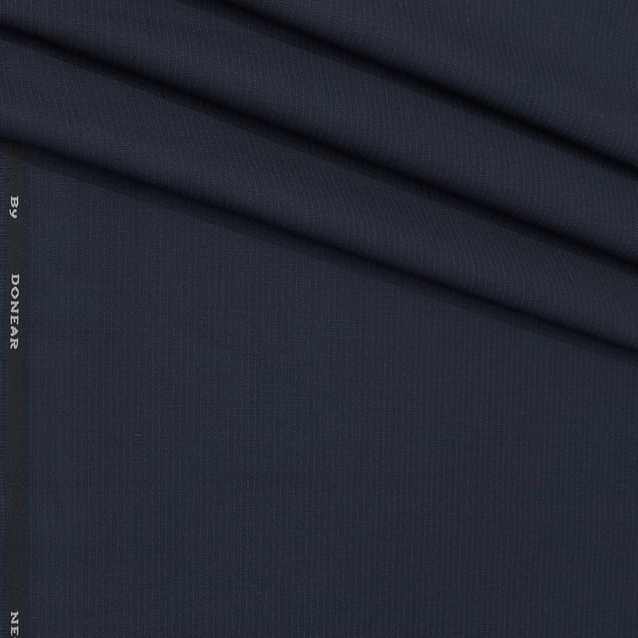 Trouser Fabric Donear 4Way Stretchable Premium Pin Lining Color Dark Blue