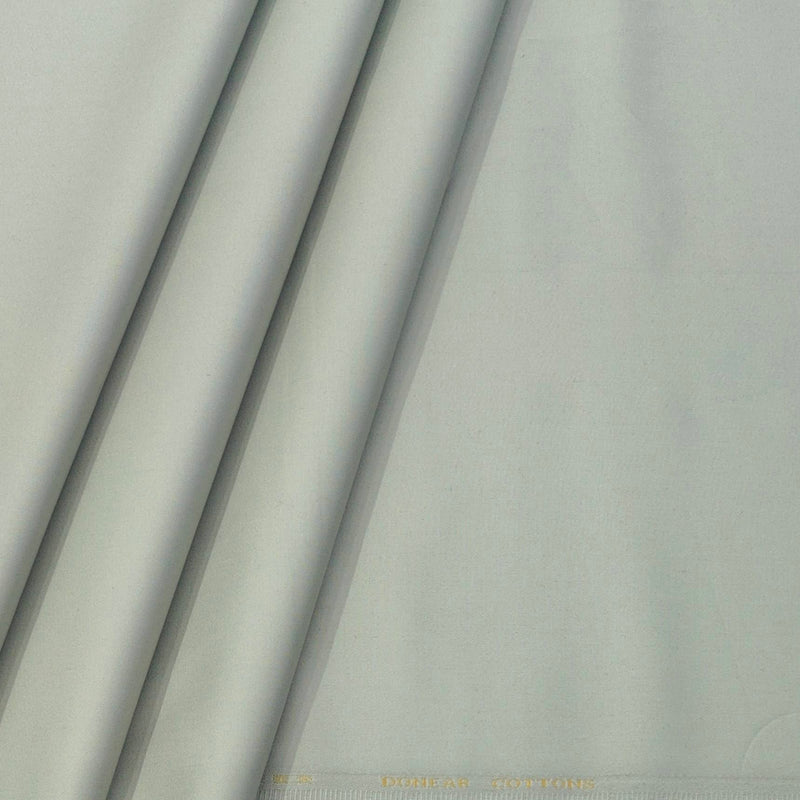 Trouser Fabric Donear Pure Cotton Lycra Plain Colour Gin Green