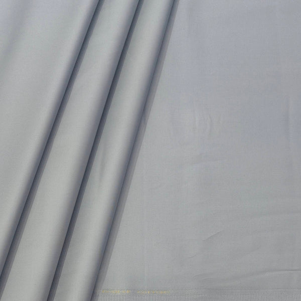 Trouser Fabric Donear Pure Cotton Lycra Plain Colour Silver Grey