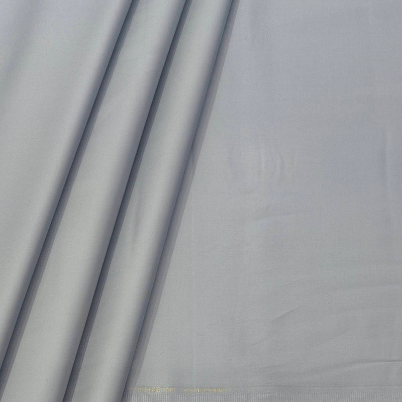 Trouser Fabric Donear Pure Cotton Lycra Plain Colour Silver Grey