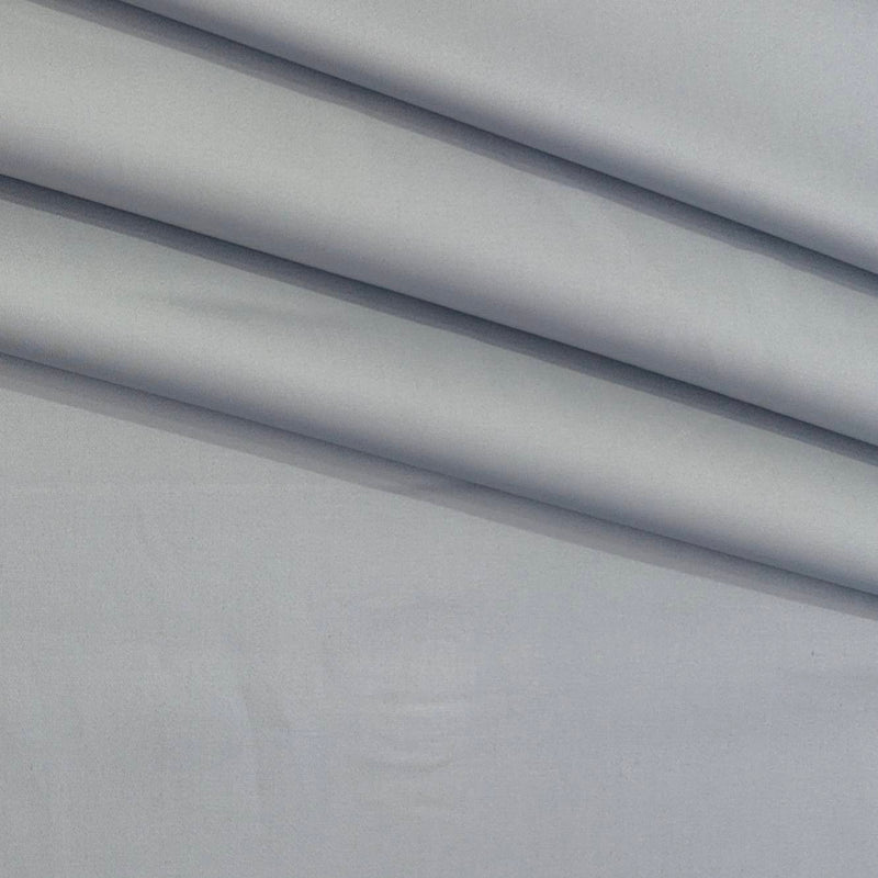Trouser Fabric Donear Pure Cotton Lycra Plain Colour Silver Grey