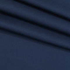 Trouser Fabric Donear Pure Cotton Lycra Plain Colour Dark Blue