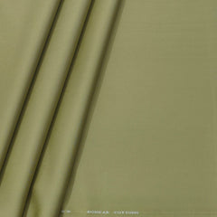 Trouser Fabric Donear Pure Cotton Lycra Plain Colour Faded Greenish Brown