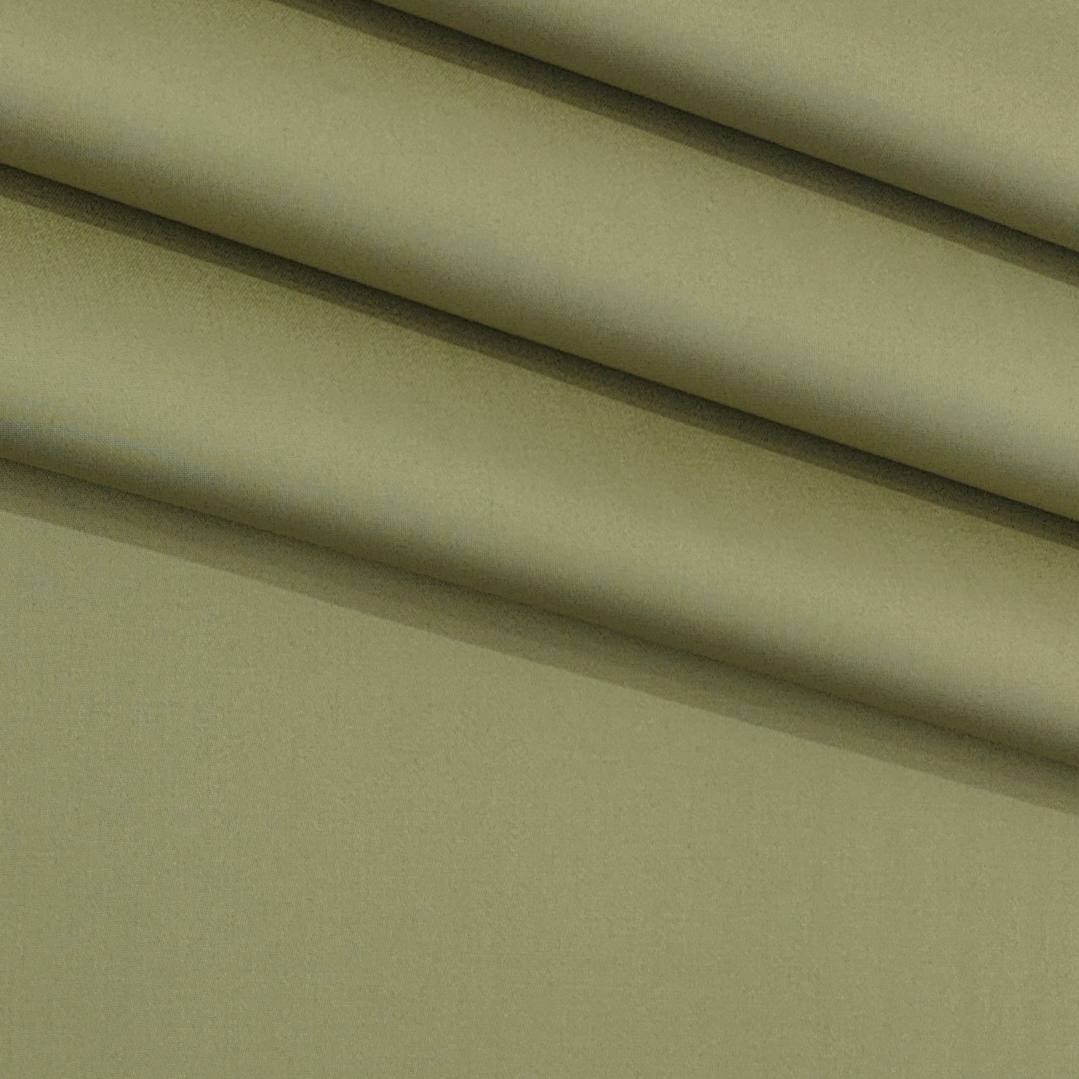 Trouser Fabric Donear Giza Cotton Stretchable Plain Colour Faded Greenish Brown