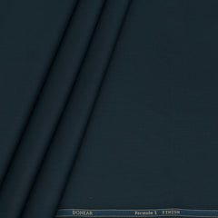 Trouser Fabric Donear Poly Viscose Textured Colour Prussian Green