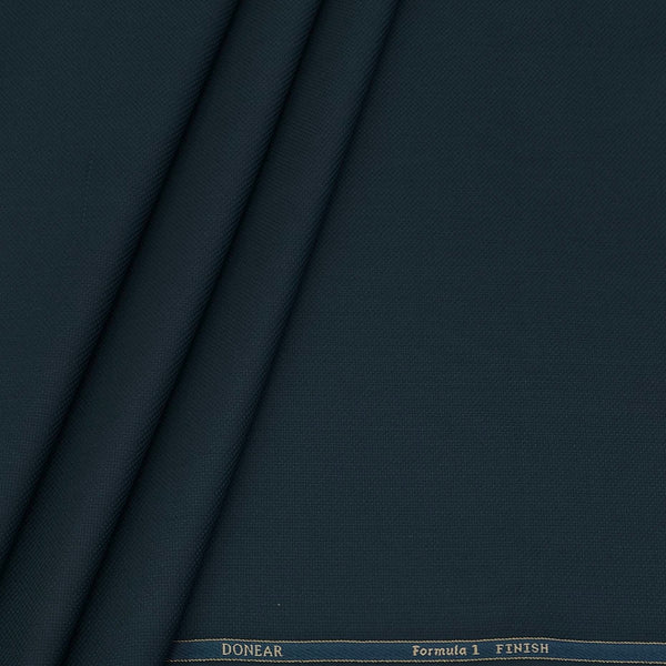 Trouser Fabric Donear Poly Viscose Textured Colour Prussian Green