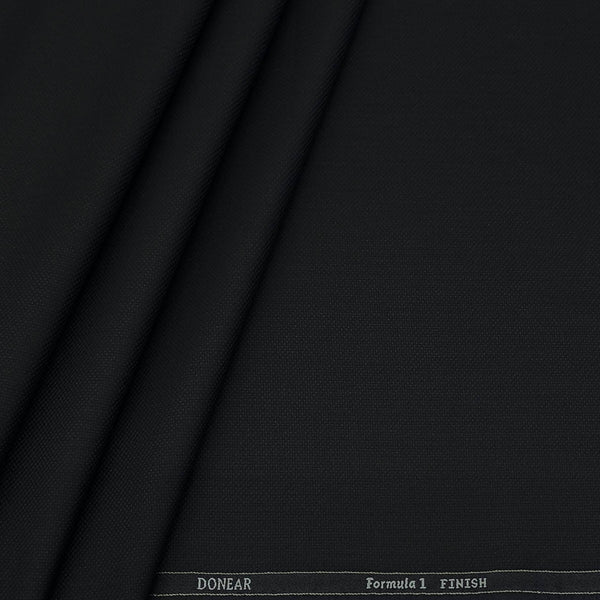 Trouser FabricDonear Poly Viscose Textured Colour Black