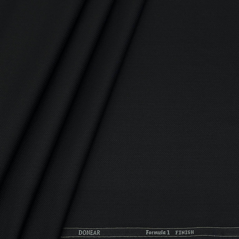 Trouser FabricDonear Poly Viscose Textured Colour Black